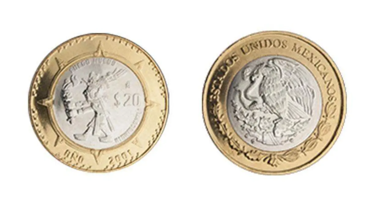 20 pesos señor del fuego - Banxico