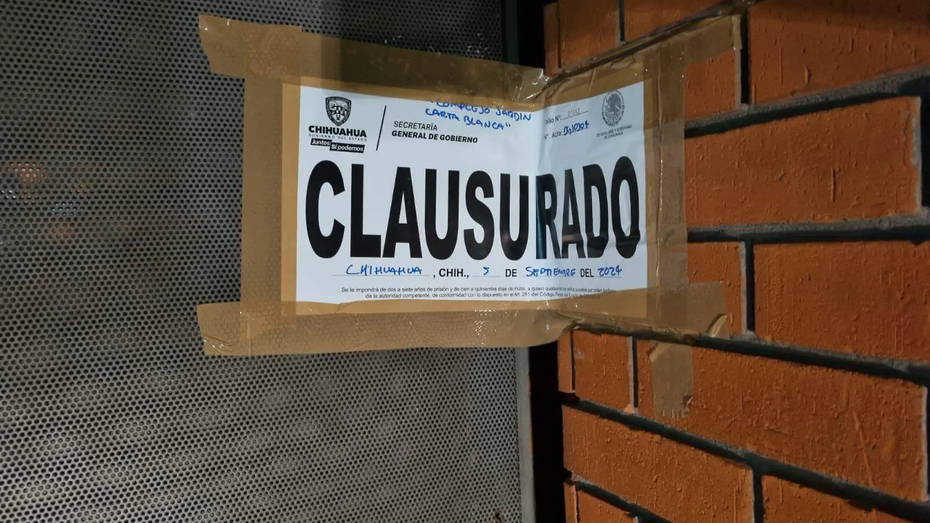 clausurado