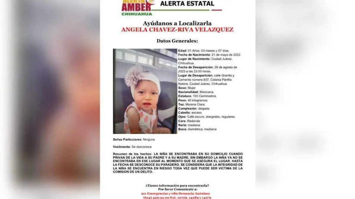 ángela Chávez-Riva Velázquez desaparecida