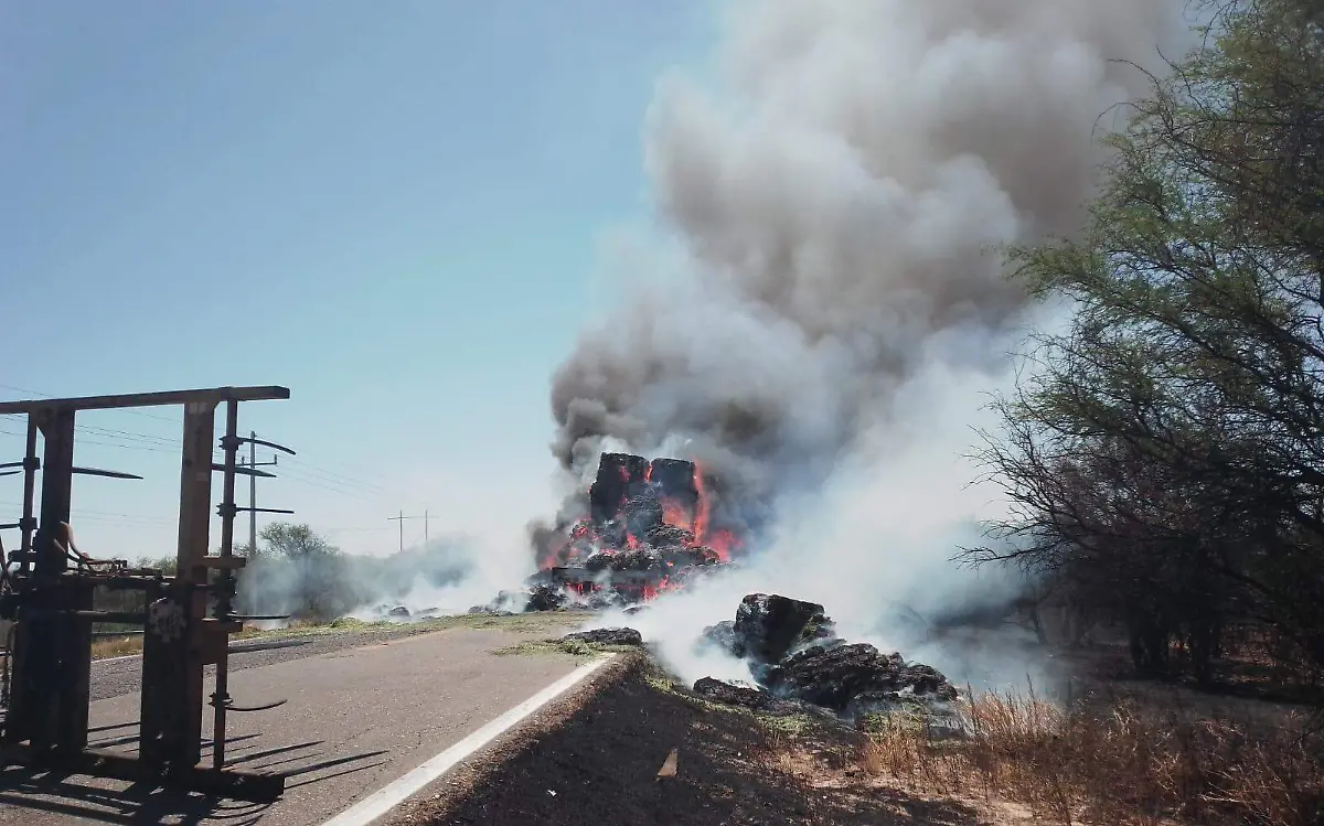 Incendio camión
