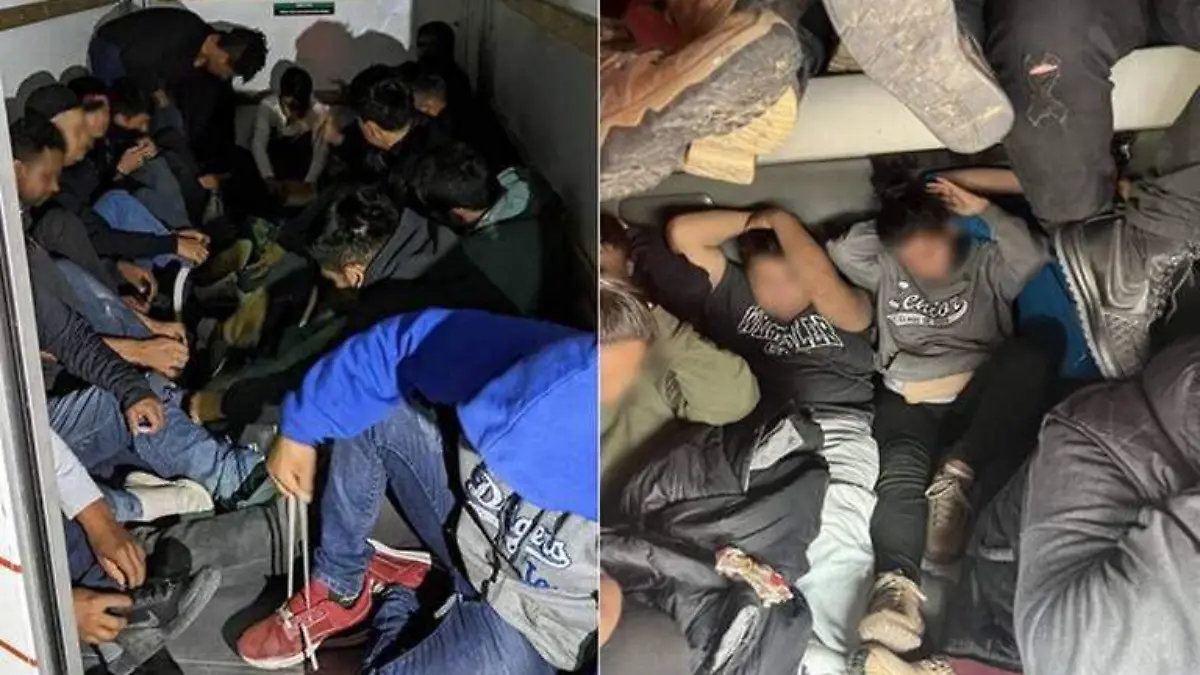 migrantes rescatados en el paso y las cruces