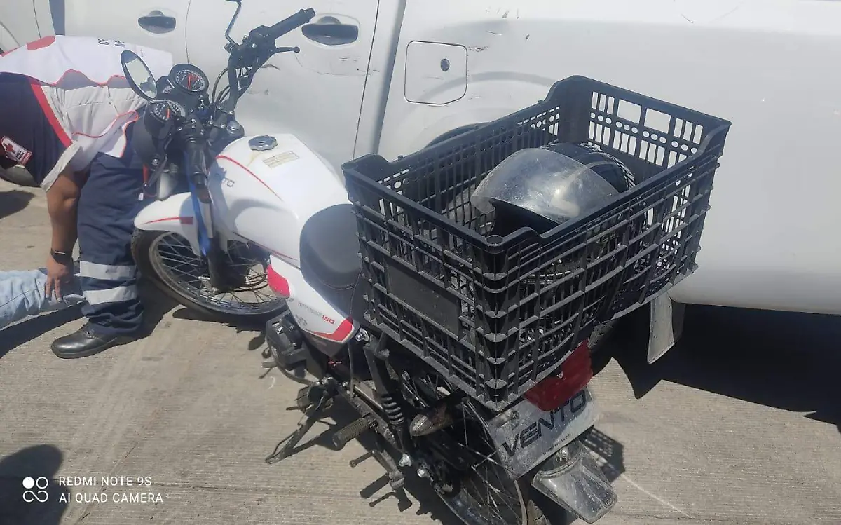 Lesionado moto