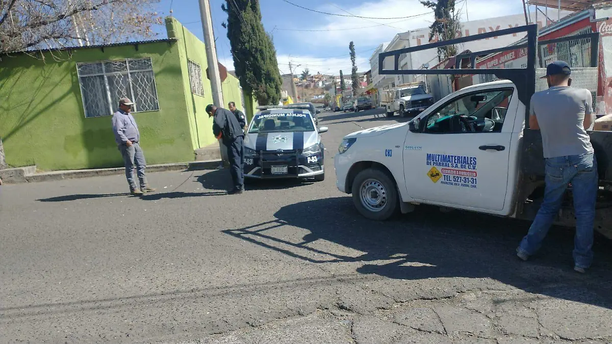 accidente en calles de Parral