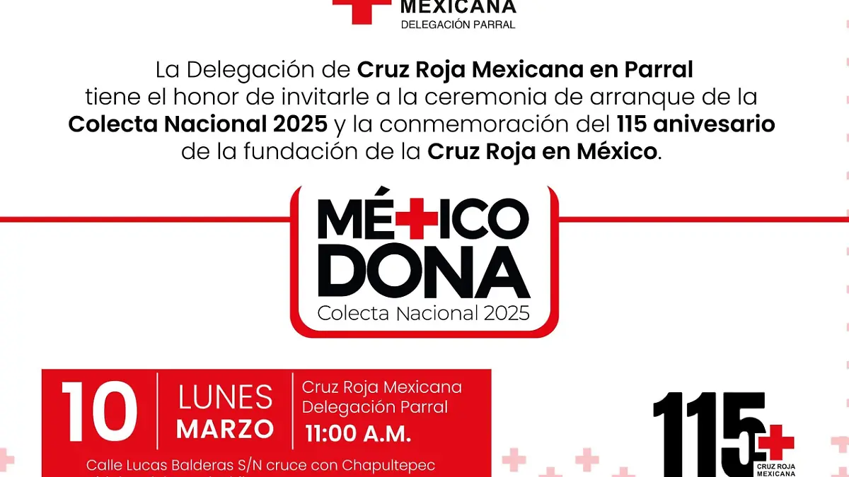 Flyer cruz roja