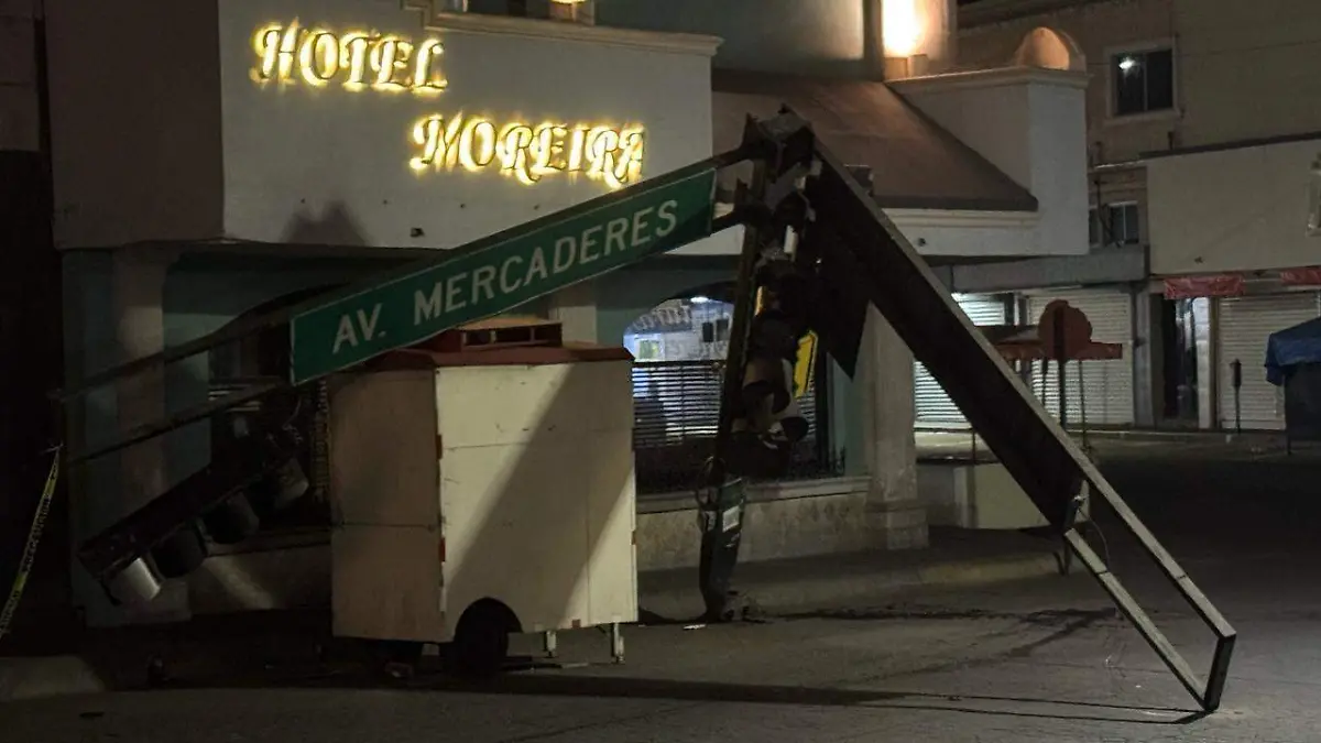 Accidente éntre las calles Mercaderes y Guadalupe Victoria
