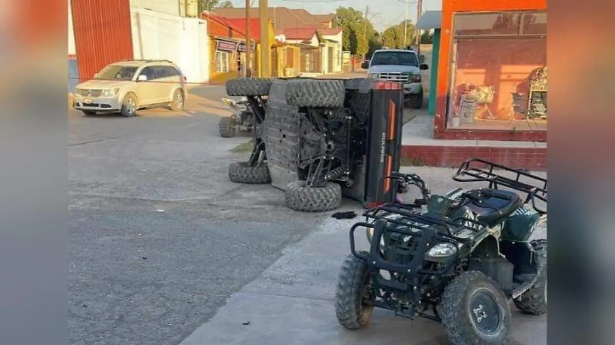 Choque razer y cuatrimoto valle de zaragoza
