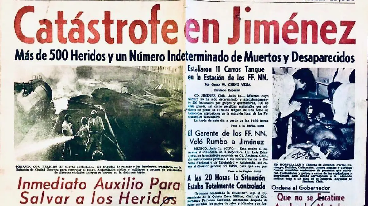 Portada, catástrofe