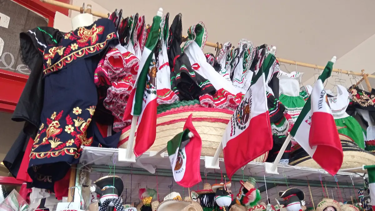 Puesto de artículos patrios