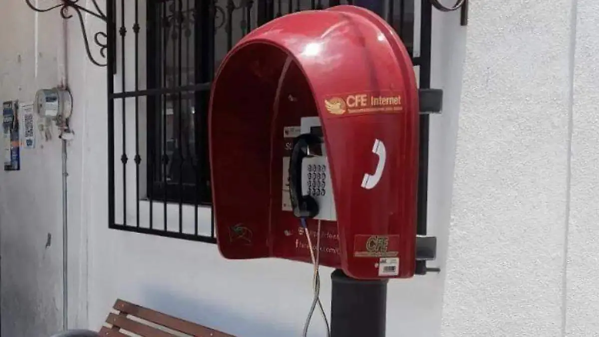 Cabina telefónica CFE