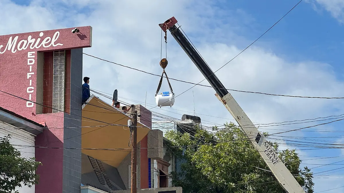 Tanque de gas estacionario