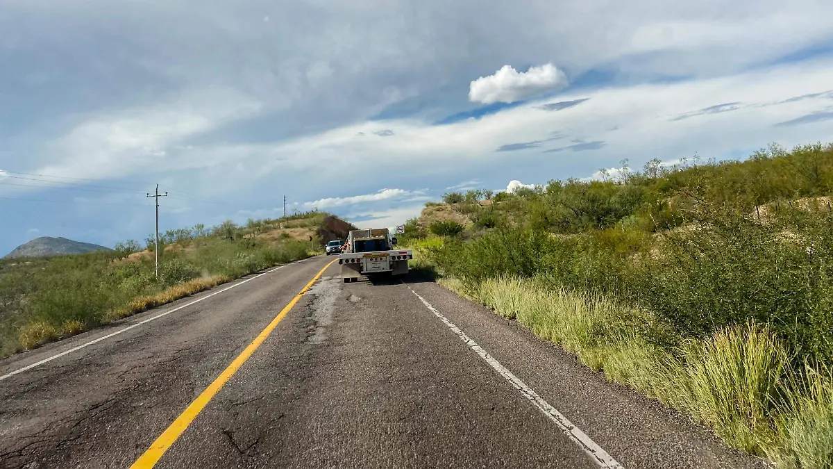 Malas condiciones en carretera Vía Corta a Chihuahua