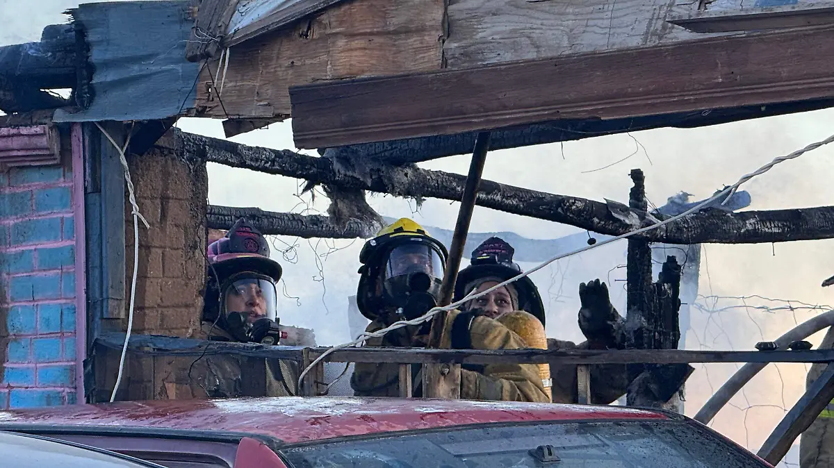 Incendio en vía corta