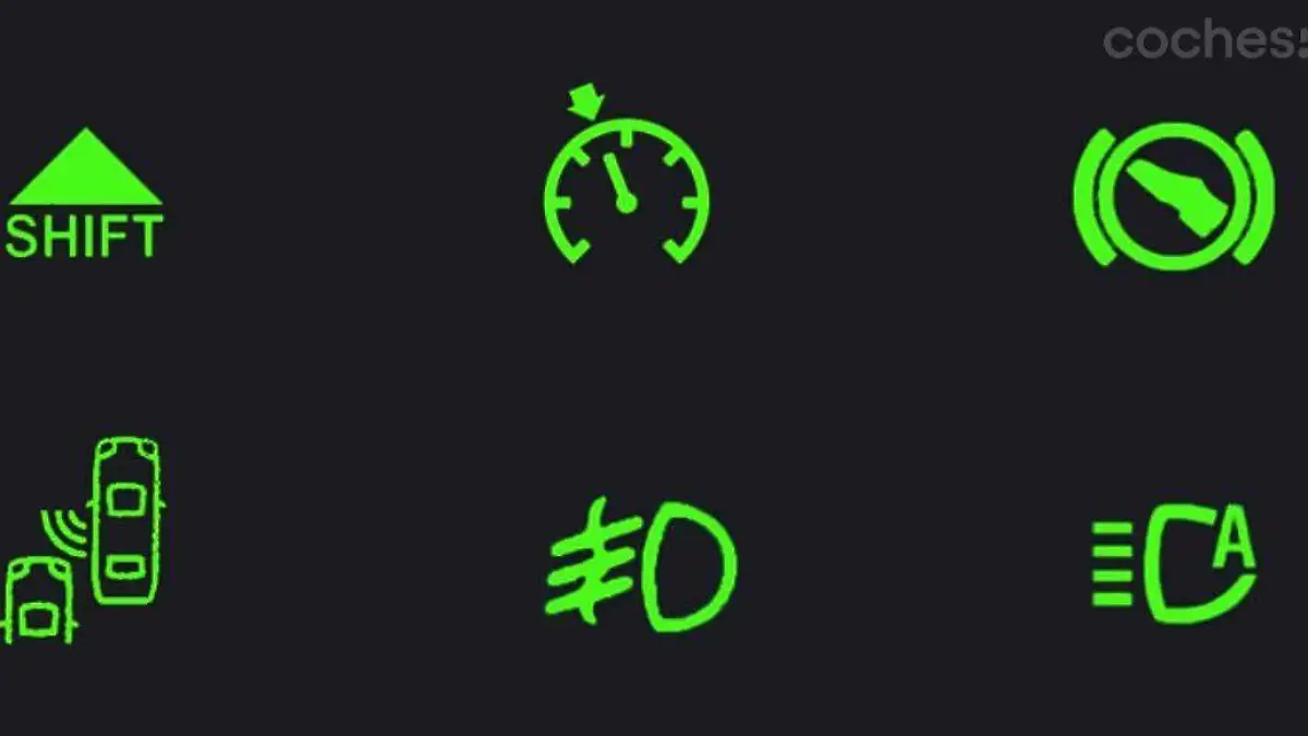 Iconos verdes tablero