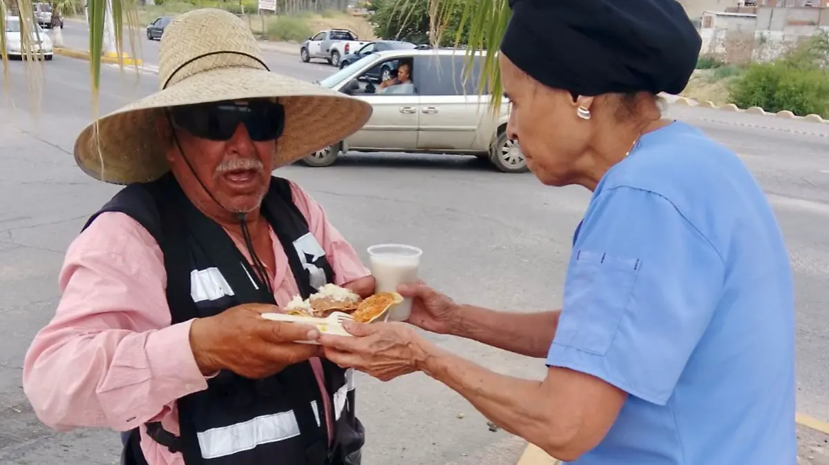 entrega de alimentos