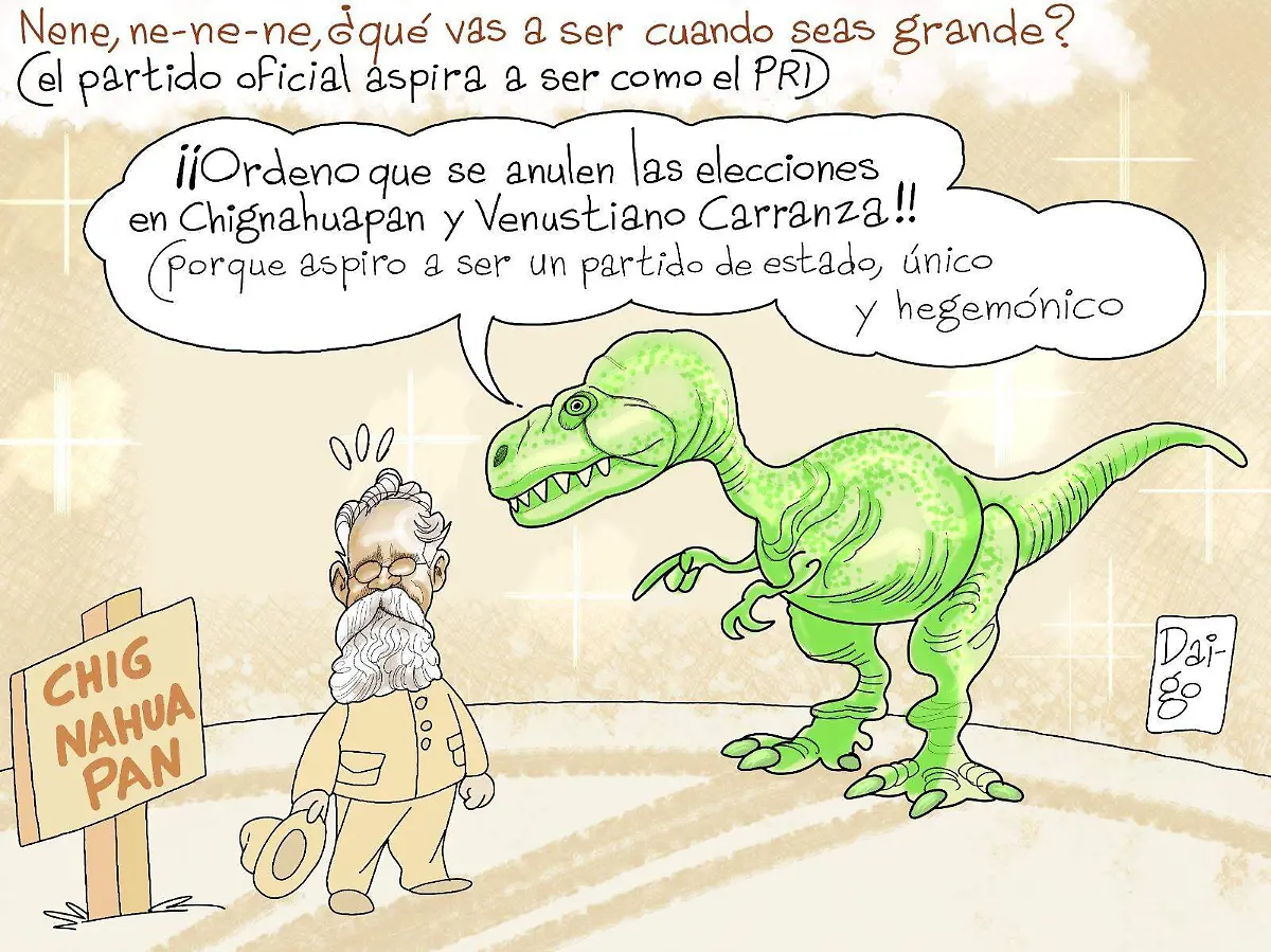 El partido oficial aspira a ser como el PRI