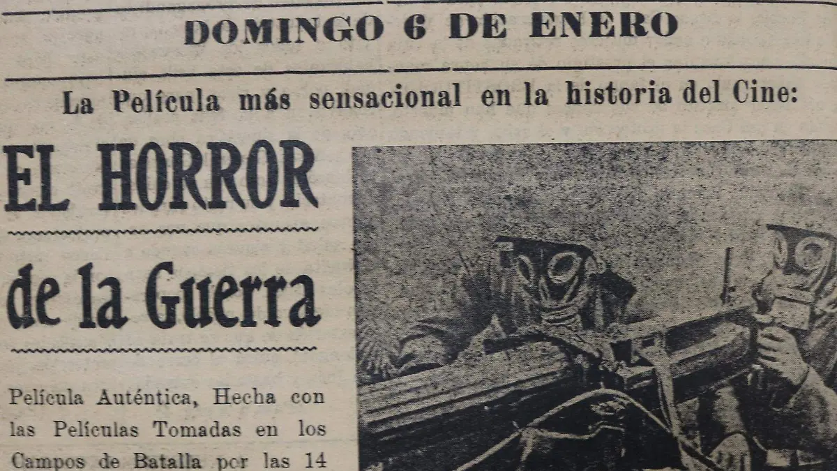 Promoción de la película proyectada en el Cine Guerrero