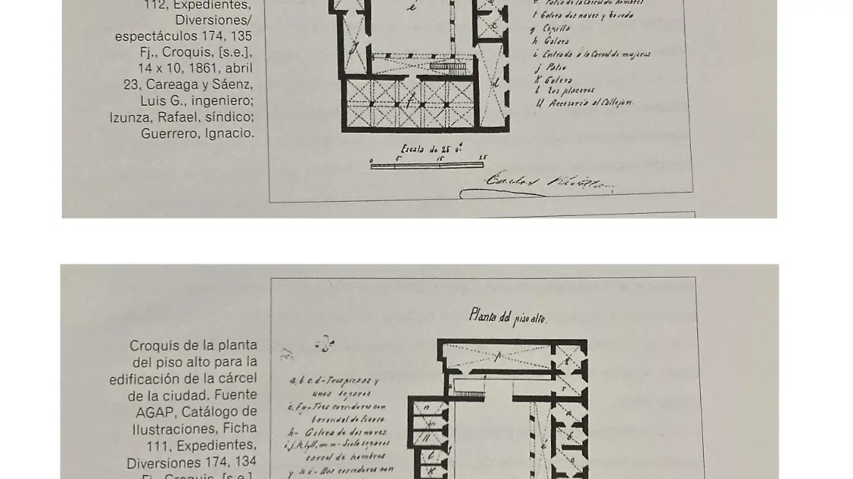 La cárcel municipal tenia dos pisos en el edificio de la Audiencia