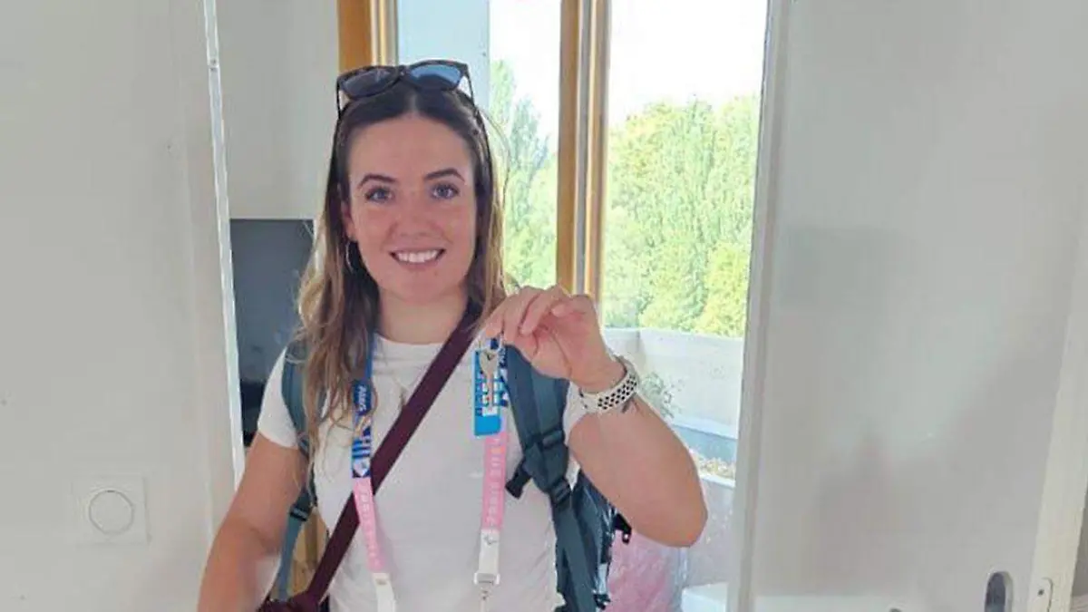 Sofía Reinoso en la Villa Olímpica de París 2024