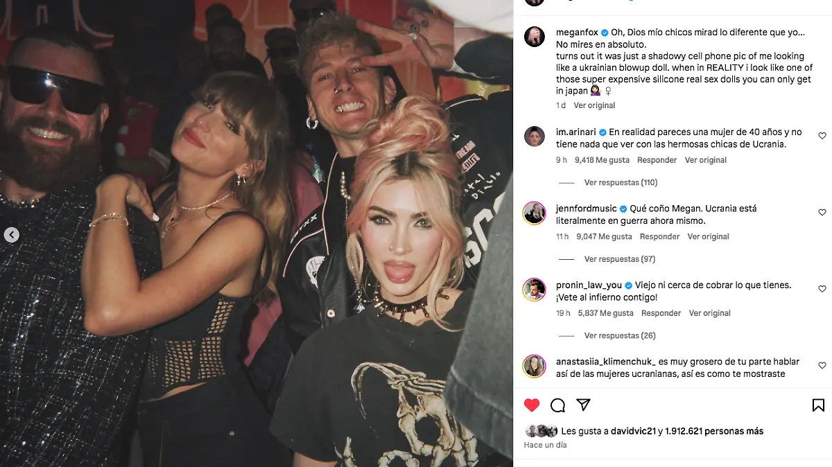 Megan hace enojar a las redes