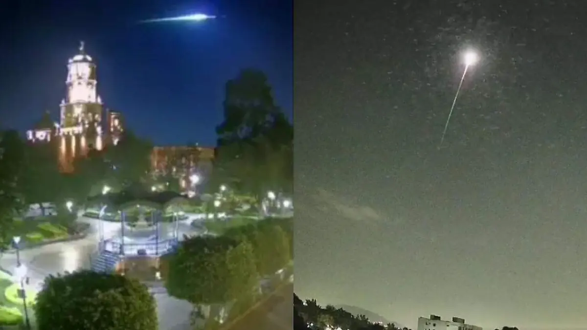 Avistamiento de un meteorito en México, fue captado en varios estados del país