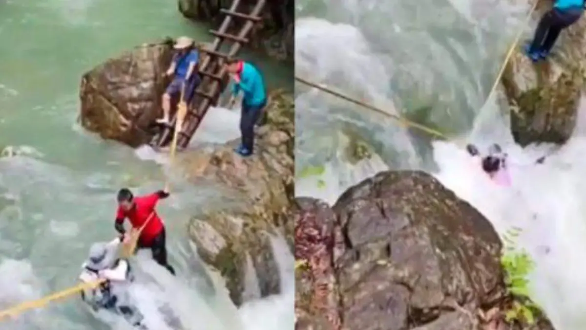 Mueren al intentar cruzar una cascada