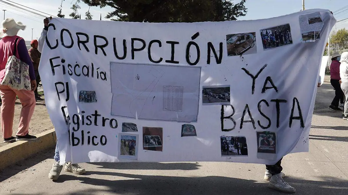 Pobladores de San Andrés Azumiatla se manifestaron en Casa de Justicia de la ciudad de Puebla