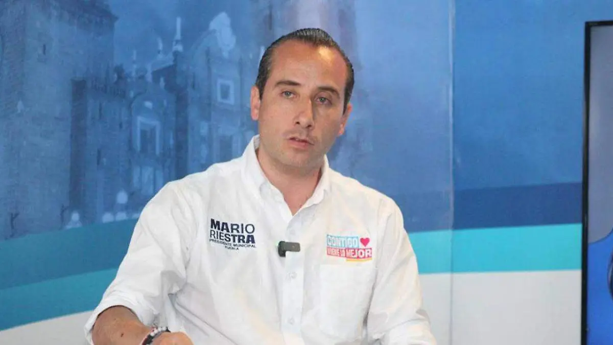 El excandidato del PAN a la presidencia municipal de Puebla Mario Riestra Piña