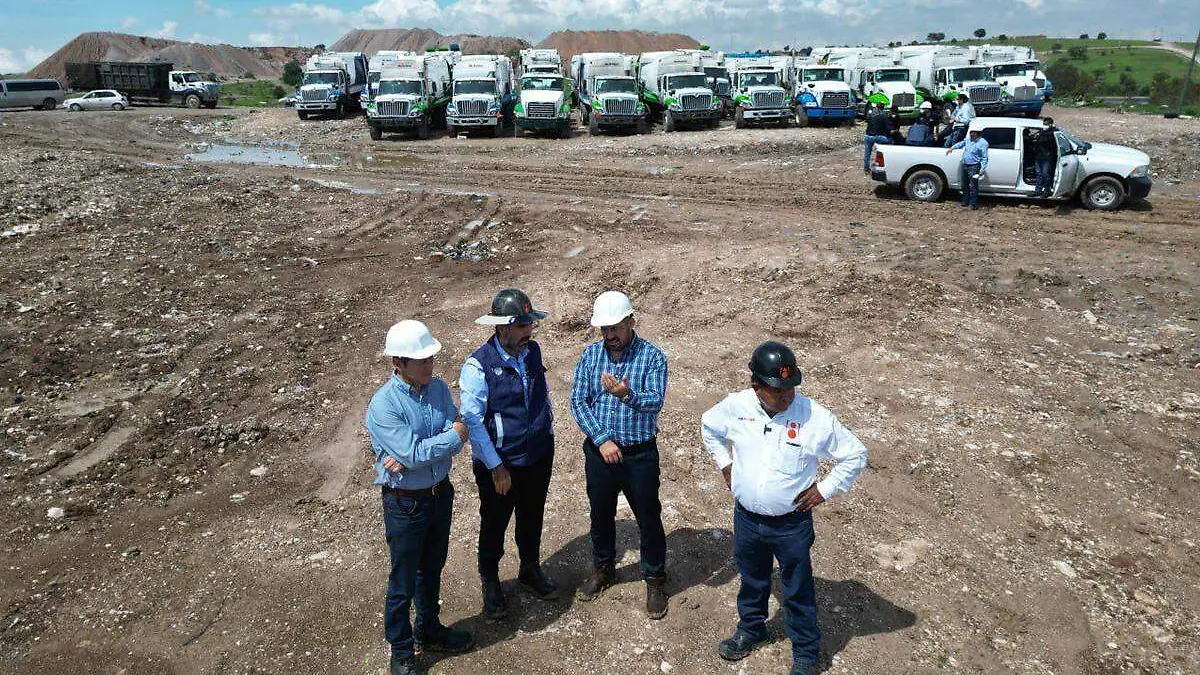 obras en el relleno sanitario por el Ayuntamiento de Puebla