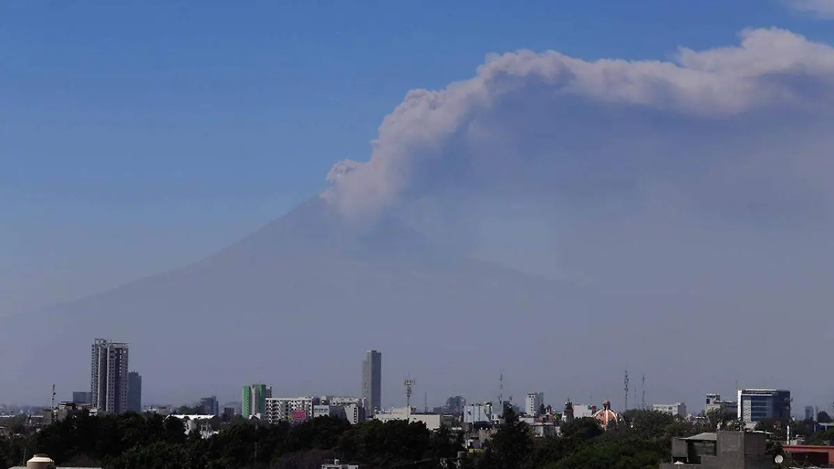 el volcán Popocatépetl se encuentra en semáforo amarillo fase 2
