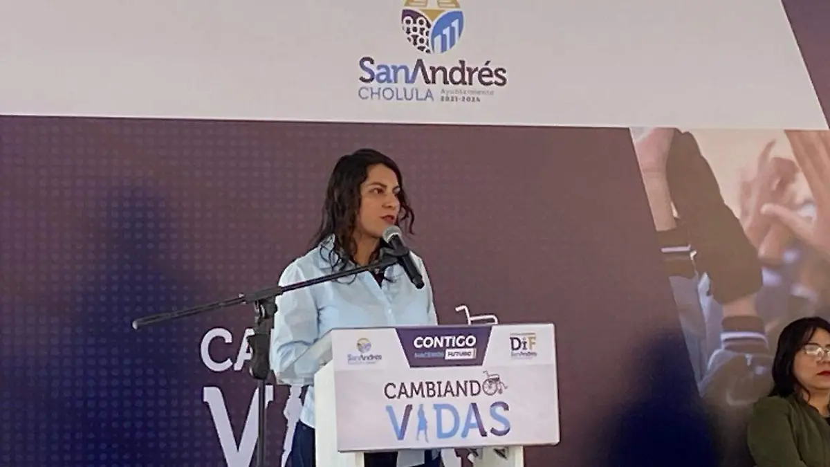 Guadalupe Cuautle, presidenta del DIF de San Andrés Cholula