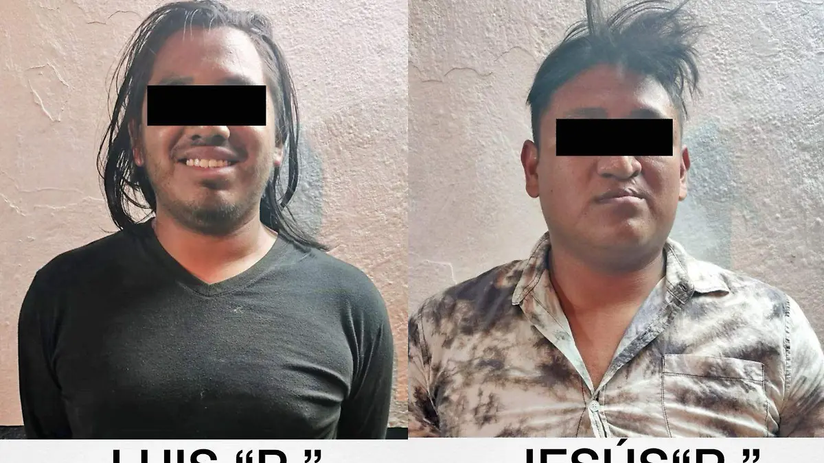 Detienen a dos hombres por asaltar en inmediaciones de la Feria de Puebla