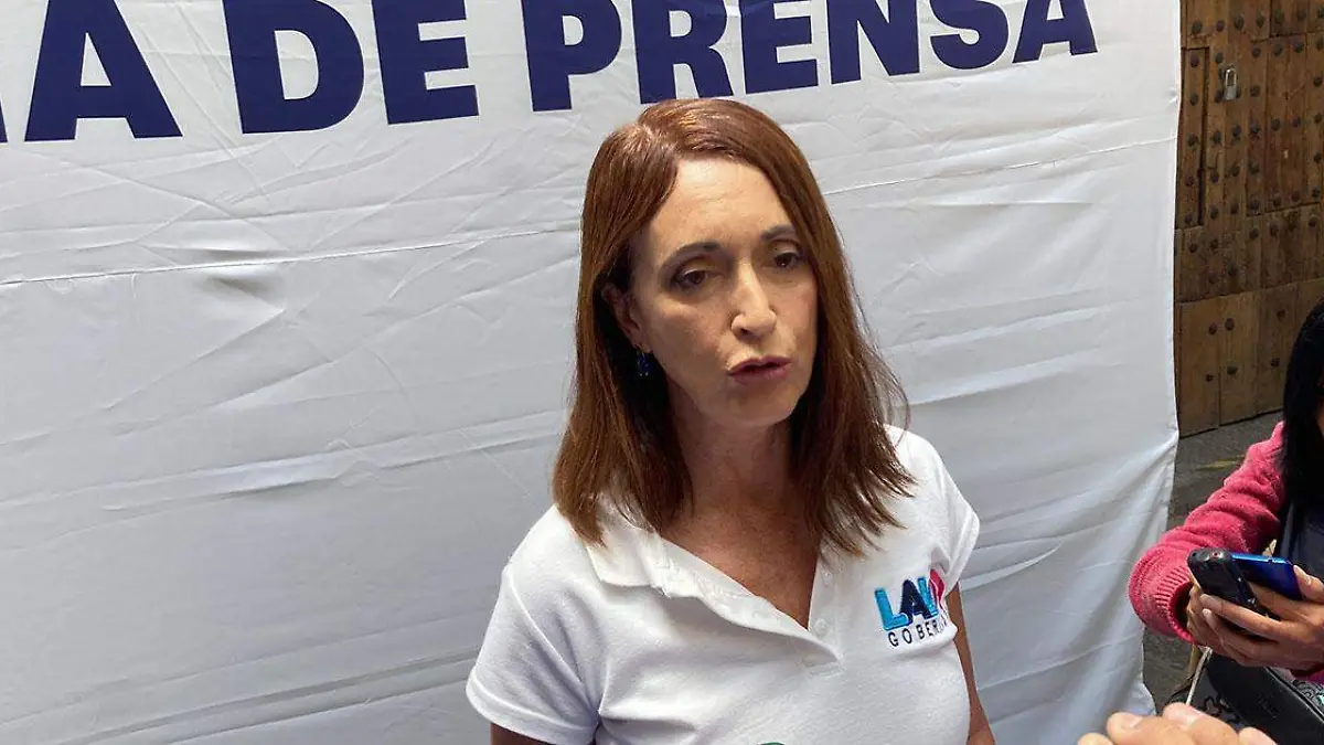 La dirigente estatal del Partido Acción Nacional, Augusta Díaz de Rivera