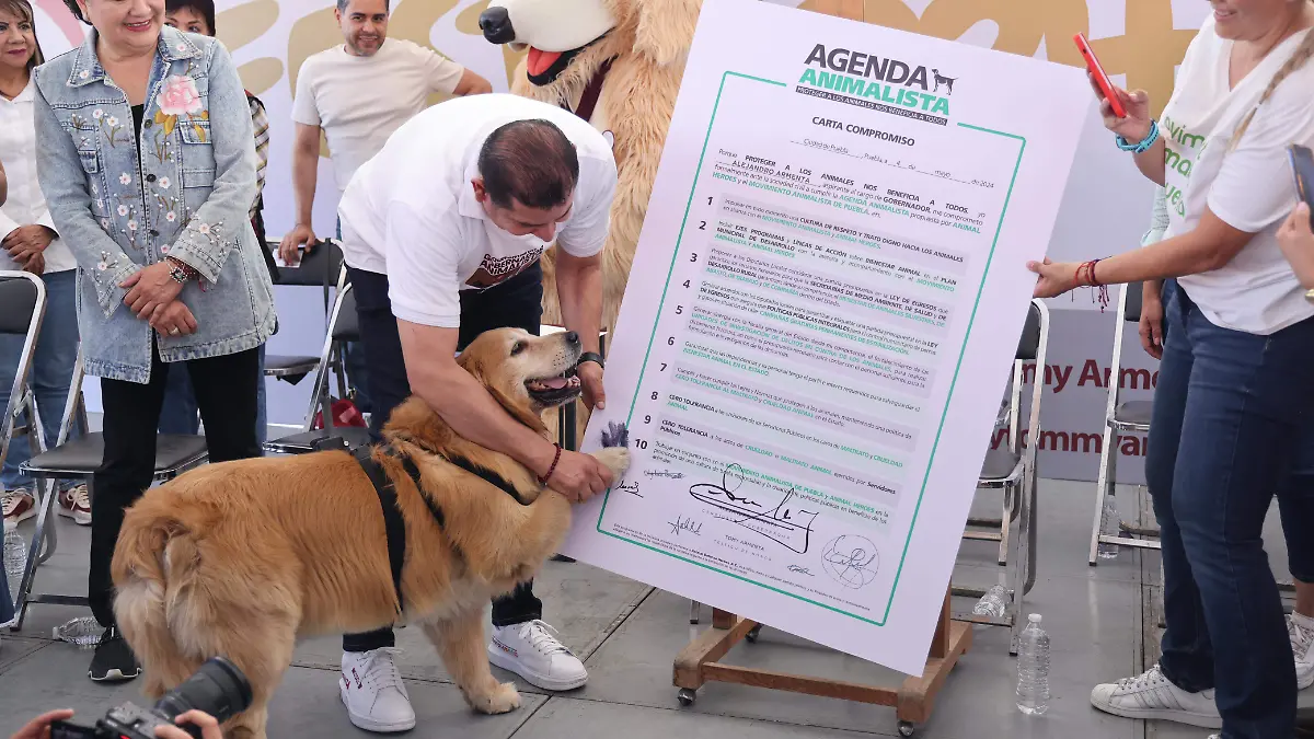 Alejandro Armenta firma Agenda Animalista