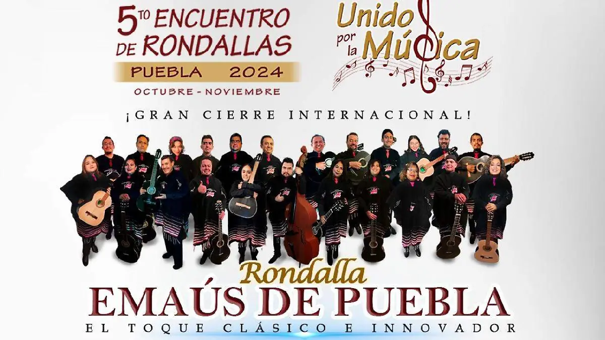 Realizarán el gran cierre del 5to Encuentro de Rondallas Unidos por la Música