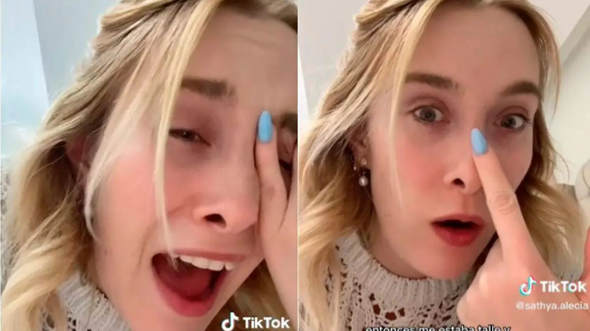 Joven sufre al tener cabello en el ojo