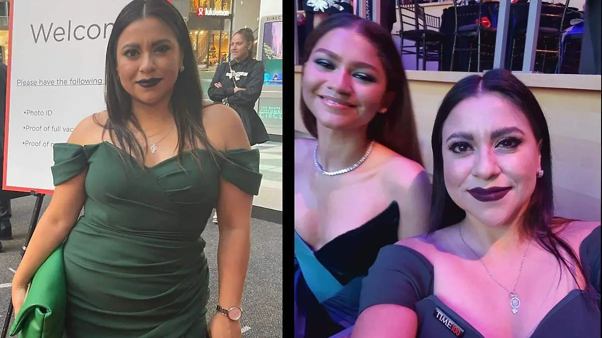 Creadora de la Ley Olimpia posa junto a Zendaya en evento de 'Time'