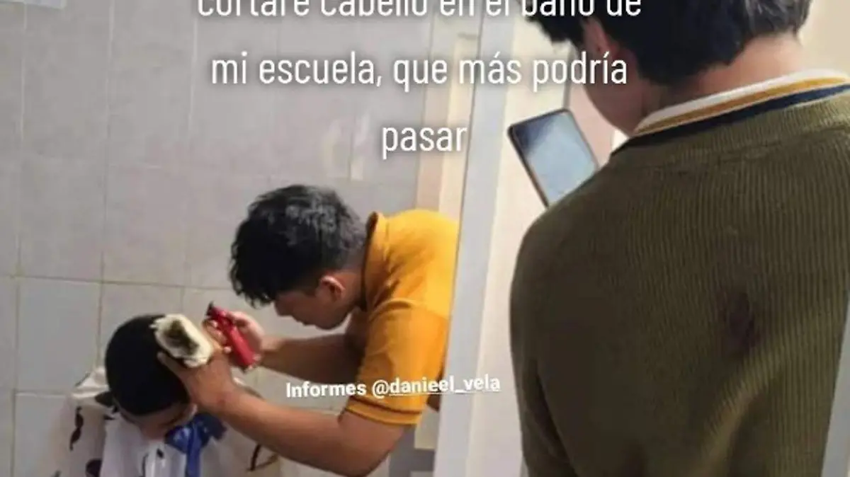 barberia en la escuela