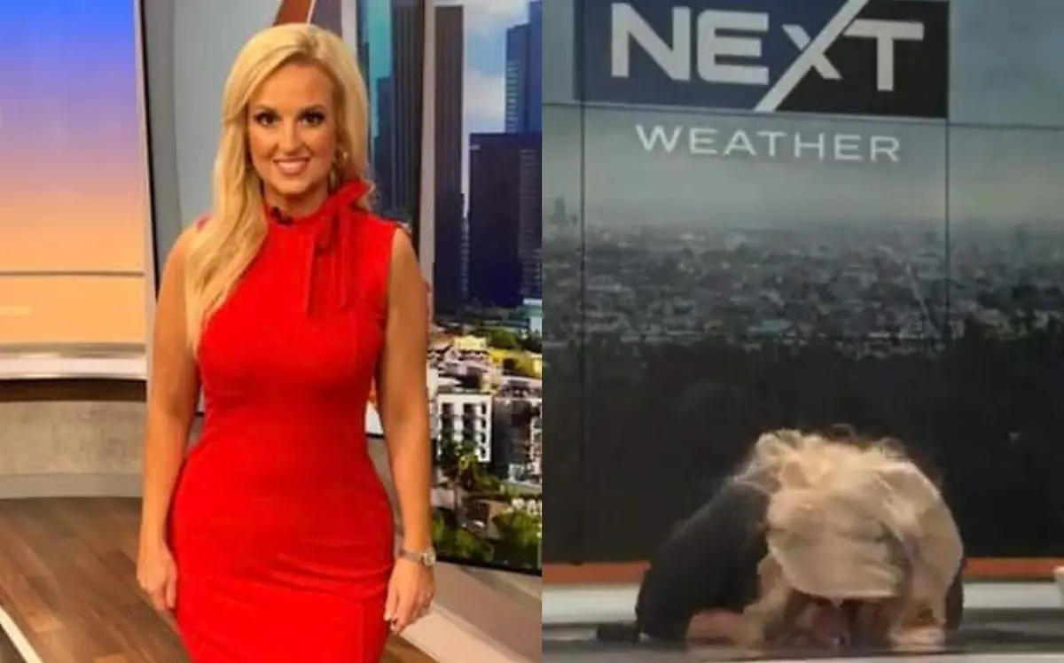 conductora sufre desmayo en vivo