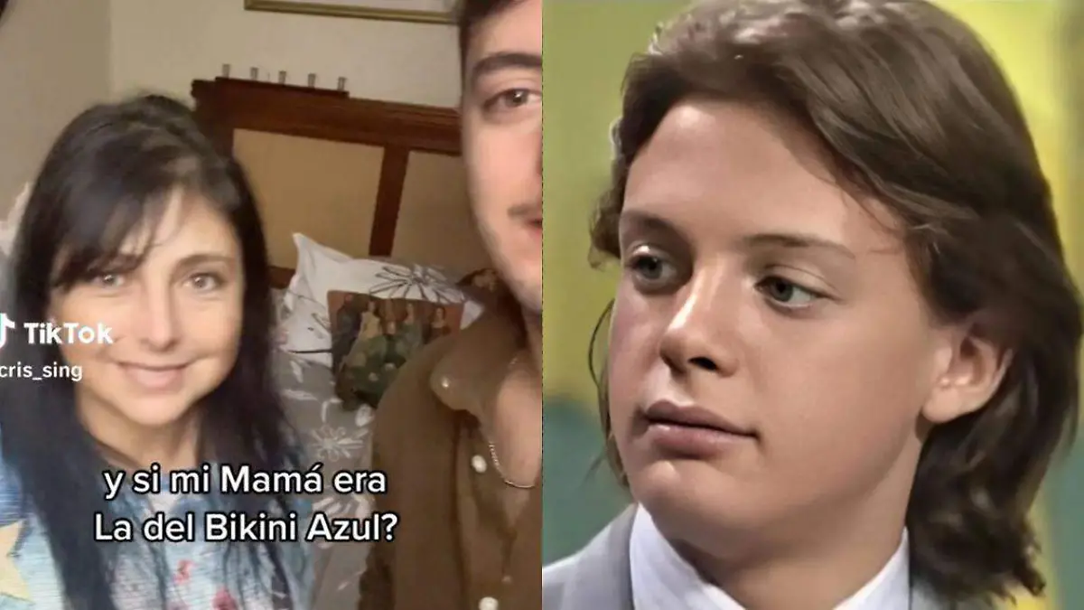 Tiktoker descubre fotos de su mamá junto a Luis Miguel