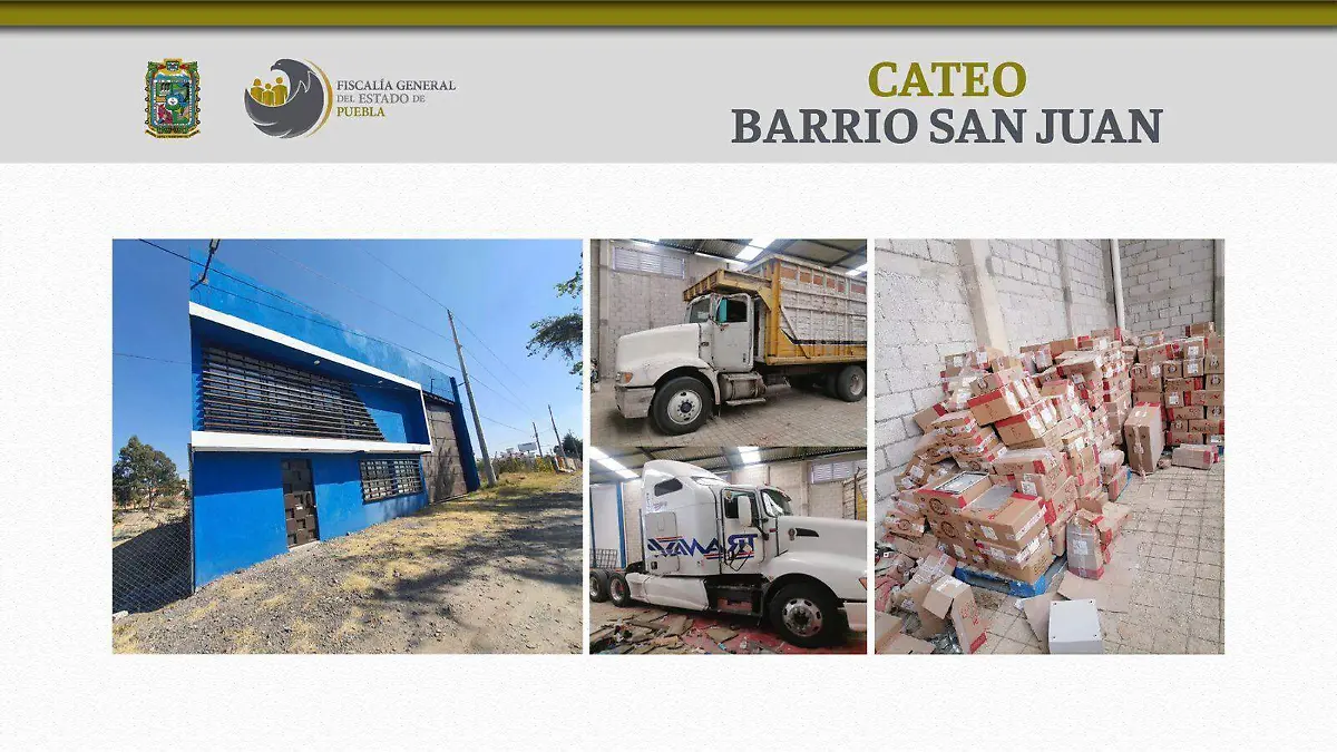 Localizan vehículos de carga y mercancía ilícita en el barrio San Juan en Pueba