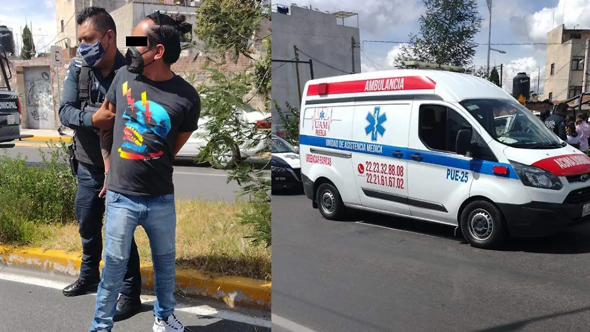 sujetos intentan robar ambulancia en hospital humboldt puebla