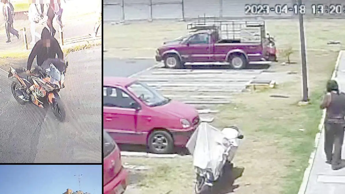 ladrón de motos azora al sur de Puebla 