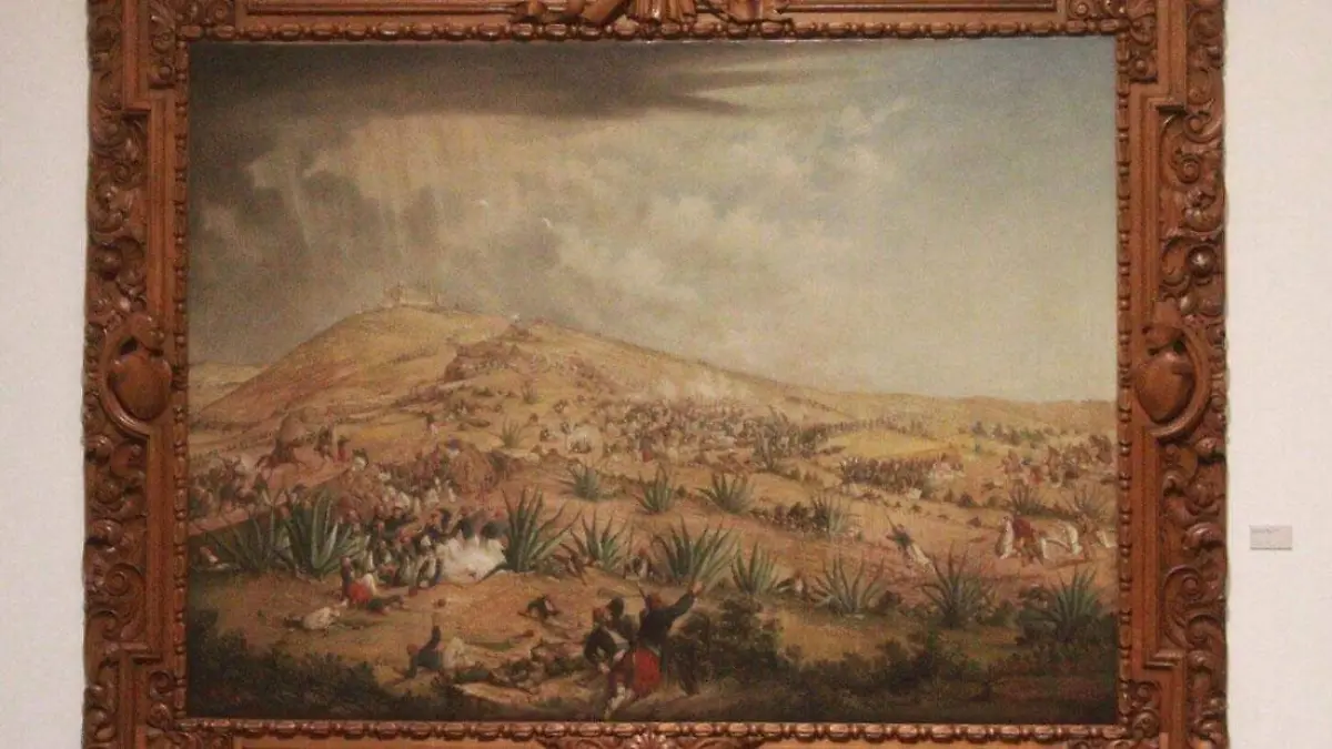 Obra de la batalla del 5 de mayo restaurada