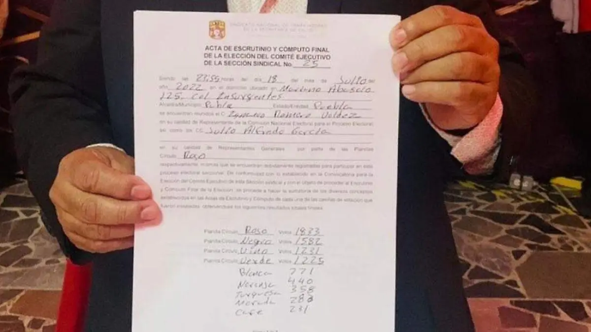 nuevo secretario general del Sindicato Nacional de Trabajadores de la Secretaría de Salud