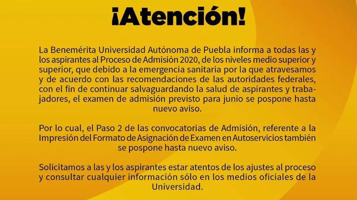 admisión