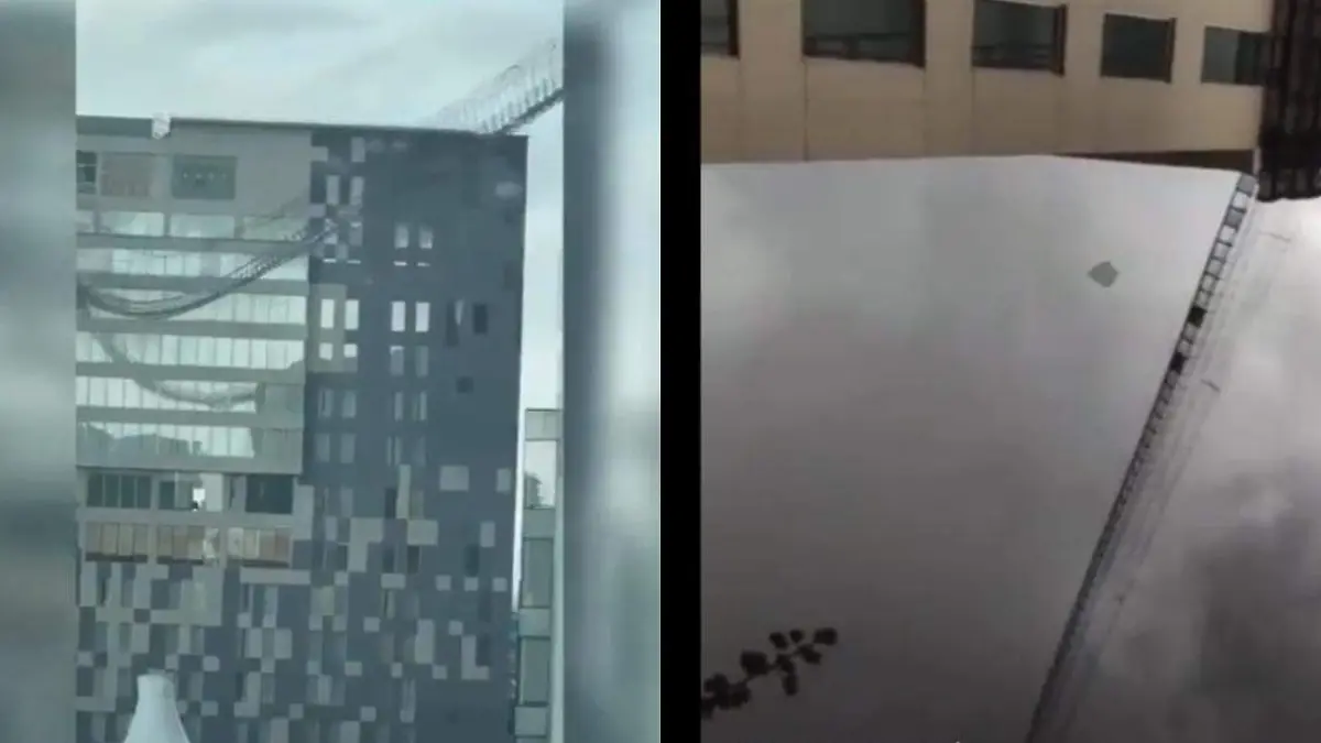 Videos muestran cómo se cae a pedazos el puente de cristal en Puebla