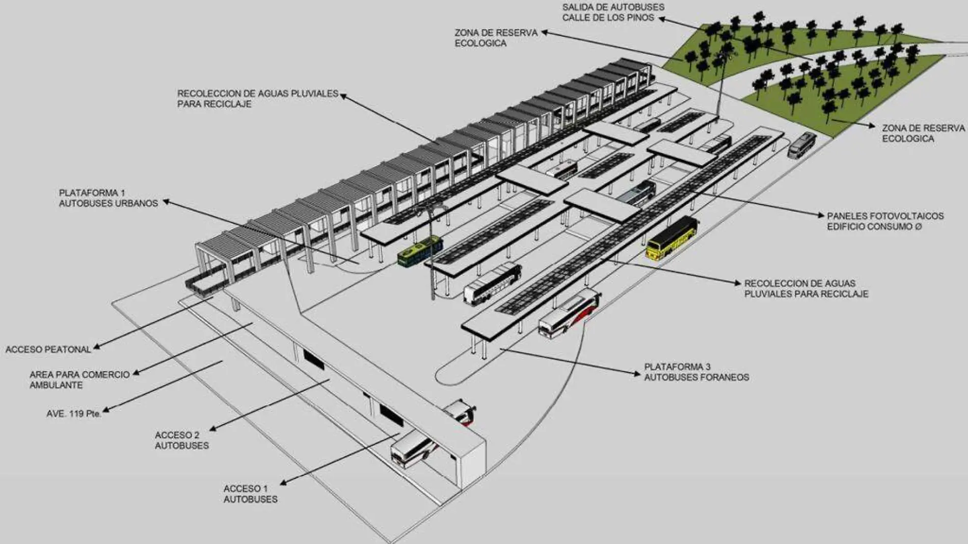 Nueva Central Camionera del Sur estará en Agua Santa