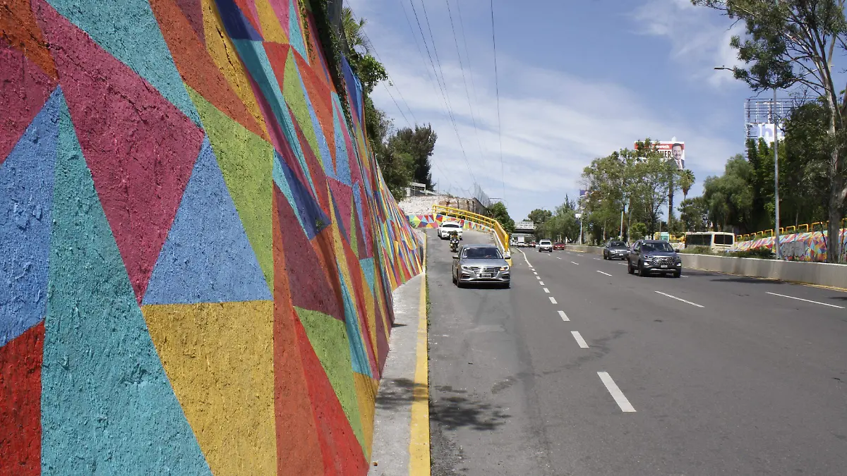 Intervienen con arte la recta a Cholula1