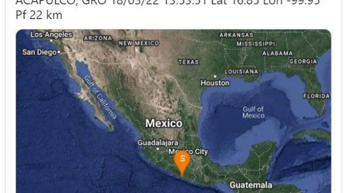 De acuerdo con el Servicio Sismológico Nacional, la magnitud del movimiento fue de 4.8 grados a seis kilómetros al suroeste de Acapulco, Guerrero