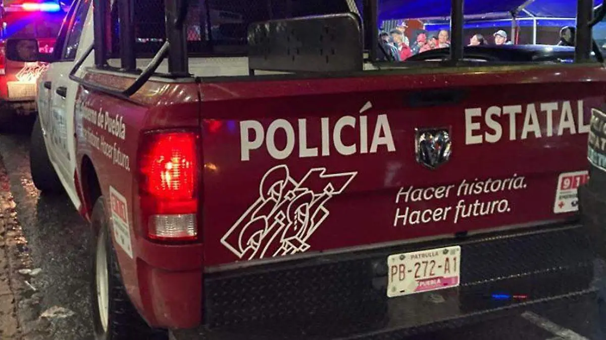 patrulla estatal atiende reporte en calles de puebla